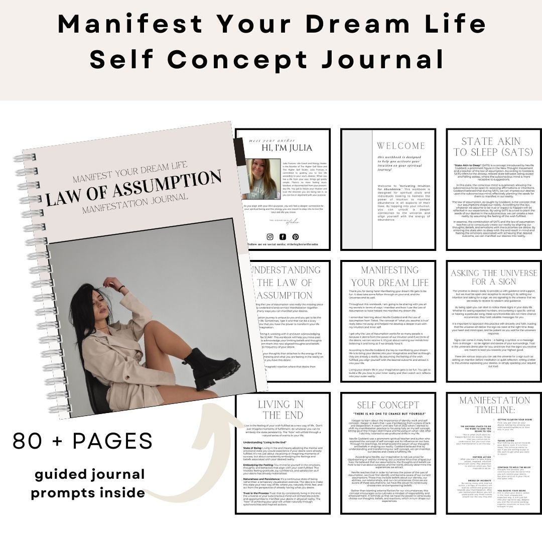 Self-Concept Journal and Workbook for the Law of Assumption