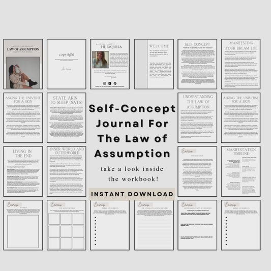 Self-Concept Journal and Workbook for the Law of Assumption